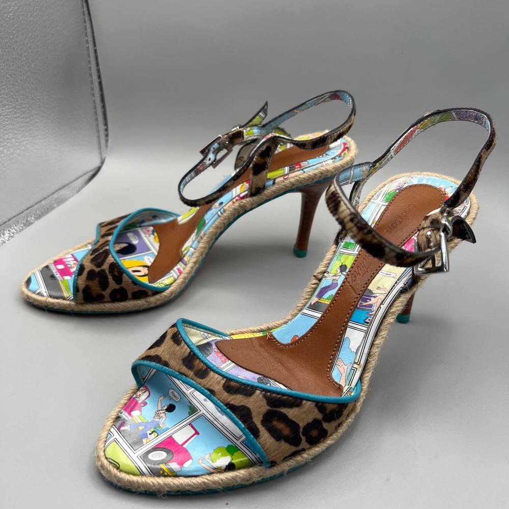 Cindy Says Couture Shoes Heels Women Animal PrintY2K Sz 7